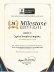 Milestone Certificate